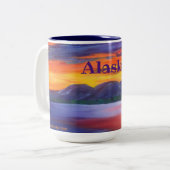 Schlafende Lady _ALASKA Zweifarbige Tasse (Vorderseite Links)