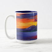 Schlafende Lady _ALASKA Zweifarbige Tasse (Links)