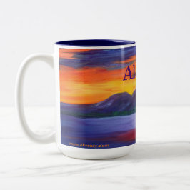 Schlafende Lady _ALASKA Zweifarbige Tasse