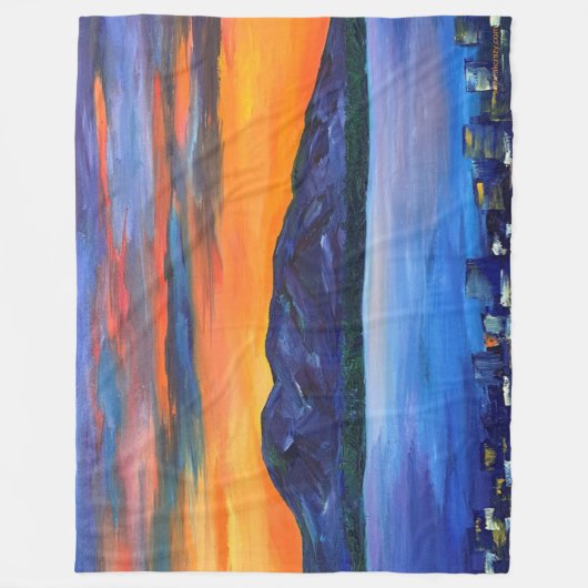 Schlafende Lady Fleece Decke  (Vorderseite)