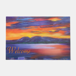 Schlafende Lady Welcome Door Mat Fußmatte