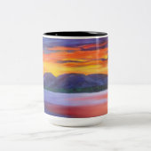 Schlafende Lady Zweifarbige Tasse (Mittel)