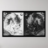Schlafende Löwen: Yin & Yang Poster (Vorne)