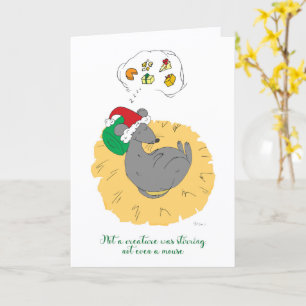 Schlafende Maus Weihnachtskarte Hübsche Feiertage Karte