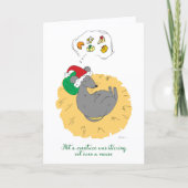 Schlafende Maus Weihnachtskarte Hübsche Feiertage Karte (Vorderseite)