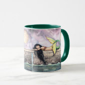 Schlafende Meerjungfrau-Tasse von Molly Harrison Tasse (VorderseiteRechts)
