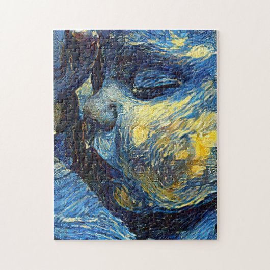 Schlafende neue Welt, in den Armen der Liebe. Puzzle (Vertikal)