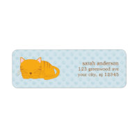 Schlafende Orange Tabby Cat