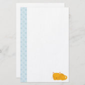 Schlafende Orange Tabby Cat Briefpapier (Vorne/Hinten)