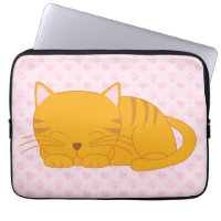 Schlafende Orange Tabby Cat