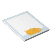 Schlafende Orange Tabby Cat Notizblock (angewinkelt)