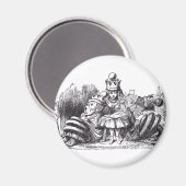 Schlafende Queens Magnet (Vorderseite/Rückseite)