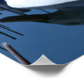 Schlafende Reflektion bei weißem Duck Poster (Ecke)