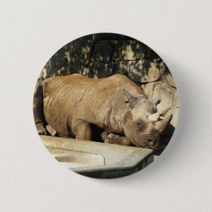 Schlafende Rhino Button