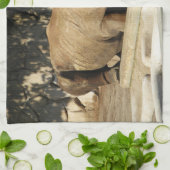 Schlafende Rhino Küchentuch (Gefaltet)