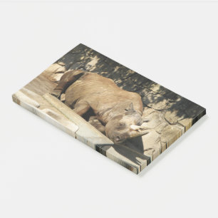 Schlafende Rhino Post-it Klebezettel