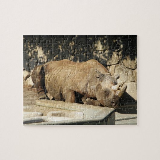 Schlafende Rhino Puzzle (Horizontal)