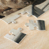 Schlafende Rhino Puzzle (Seite)