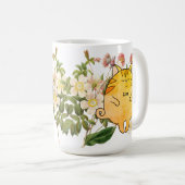 Schlafende rote Katze Kaffeetasse (VorderseiteRechts)