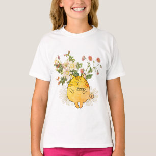 Schlafende rote Katze T-Shirt