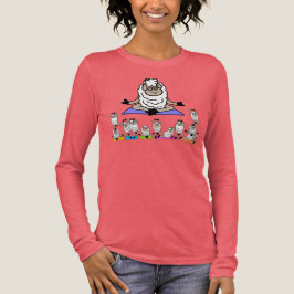 Schlafende Schafe Yoga-Lehrer-Gruppenklasse-Team Tri-Blend Shirt