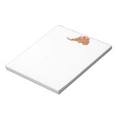Schlafende Stegosaurus Dinosaurier Notizblock (Rotiert)