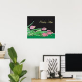 Schlafende Tulpen Poster (Heimbüro)