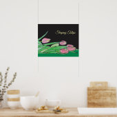 Schlafende Tulpen Poster (Küche)