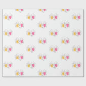 Schlafende Twins Geschenkpapier (Flach)