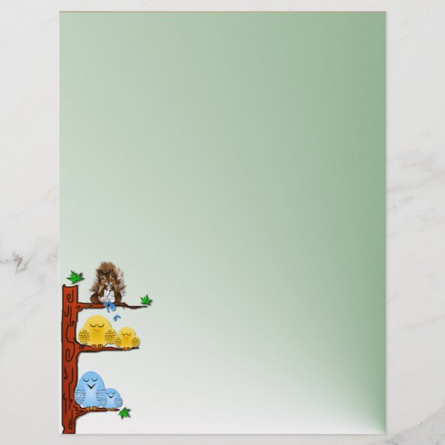 Schlafende Vögel Letterhead (Vorderseite)