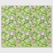 Schlafende Waldtiere im Dschungel Geschenkpapier (Flach)