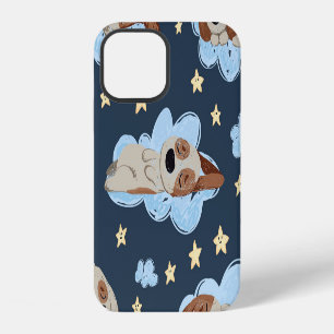Schlafende Welpen: Gute Nacht Muster iPhone 12 Hülle