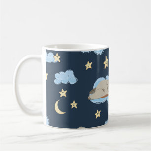 Schlafende Welpen: gutes Nachtmuster Kaffeetasse