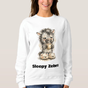 Schlafende Zebra Sweatshirt