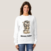 Schlafende Zebra Sweatshirt (Vorne ganz)