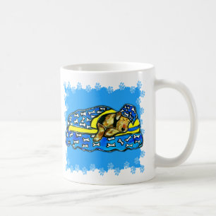 Schlafender Airedale Kaffeetasse