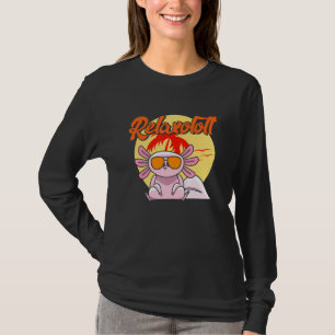 Schlafender Axolotl Strand Aquarium Süßer Axolotl T-Shirt