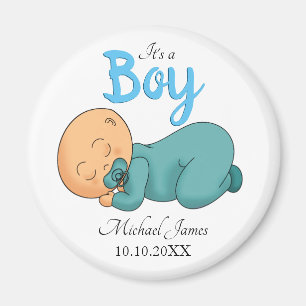 Schlafender Babyjunge Baby-Party Magnet