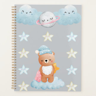 Schlafender Bär Baby Notizbuch ✨🧸🌙 Planer