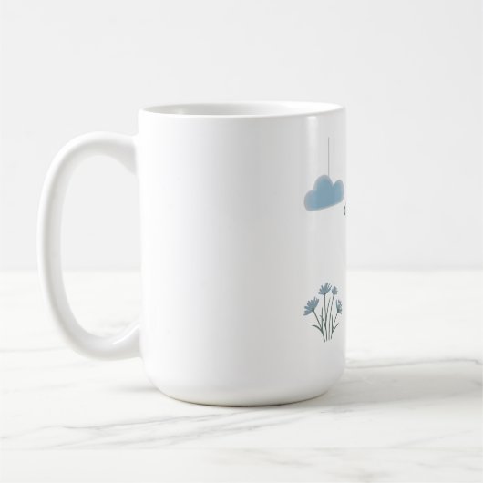 Schlafender Bär mit träumerischen Wolken Kaffeetasse (Links)