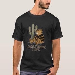 Schlafender Bär Wüsten Humor Illustration T-Shirt