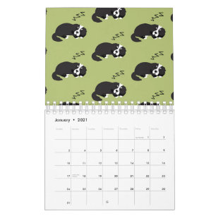 Schlafender Berner Sennenhund Tierliebhaber ZZZ Kalender