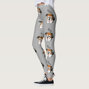 Schlafender Boxerhund Welpe Tierliebhaber ZZZ Haus Leggings