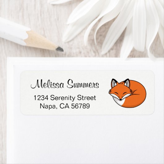 Schlafender Cartoon Fox (Insitu)