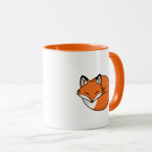 Schlafender Cartoon Fox Tasse (VorderseiteRechts)
