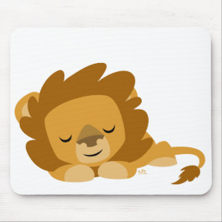 Schlafender Cartoon Löwenmousepad Mousepad