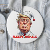 Schlafender Donald – Eine subtile politische Karik Button (Beispiel)