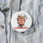 Schlafender Donald – Eine subtile politische Karik Button (Beispiel)