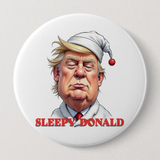 Schlafender Donald – Eine subtile politische Karik Button