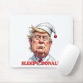 Schlafender Donald – Eine subtile politische Karik Mousepad (Mit Mouse)